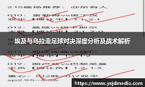 埃及与乌拉圭足球对决深度分析及战术解析